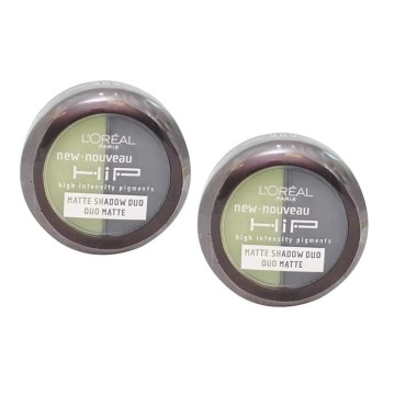 2 Pack- L'Oreal Hip Matte Shadow Duo #307 Perky
