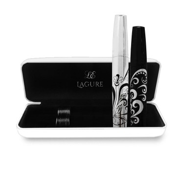 400x Silk Fiber Lash Mascara - Best for Thickening & Lengthening Eyelashes - Premium Quality, Last All Day, Waterproof, Smudge proof, Hypoallergenic - Includes Carry Case