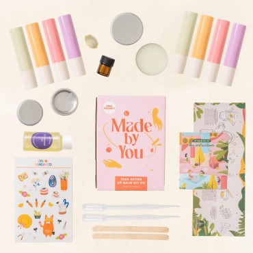 Shea Butter Lip Balm DIY Kit (Made in USA), Create...