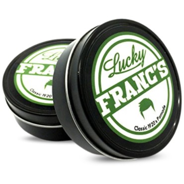 Lucky Franc's Oil Based Hair Pomade. 1920's style. Medium Hold and Shine. Pompadour Undercut Contour Rockabilly Comb Over Quiff Greaser Slick Back G-Eazy Style 50's styles. Handmade in the USA