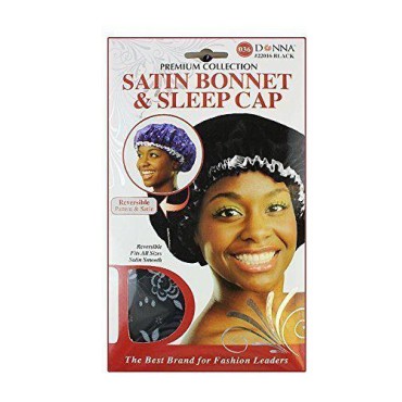 Donna's Premium Reversible Satin Bonnet & Sleep Ca...