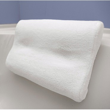 IndulgeMe Super Soft Non Slip Bath Pillow, Bonus Travel Case and Soft Removable Cover, Extra Large Suction Cups, Quick Drying Mesh, Bath Pillows for Tub, Neck and Back Support
