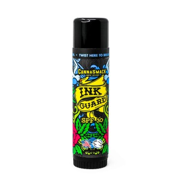 CannaSmack Ink Guard SPF 30 Tattoo Sunscreen & Ink Fade Shield Stick - Protect & Brighten. Prevent Your Tattoos from Fading. Infused with Hemp Seed Oil -Omega3 & 6, Vitamins A, B, D, & E- Cruelty Free