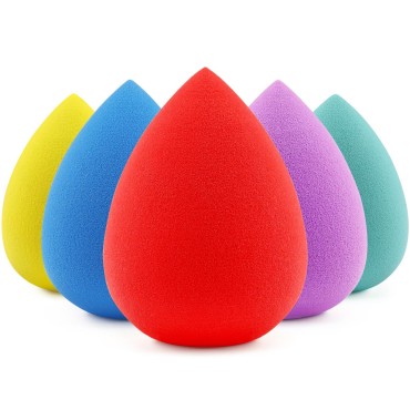 BEAKEY 5 Pcs Makeup Sponges Set, Latex-Free, High-...