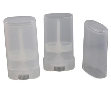 15ml Empty Oval Lip Balm Tubes Deodorant Container...