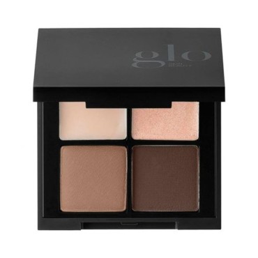 Glo Skin Beauty Brow Quad | Create Buzz-Worthy Brows To Fill, Define and Shape, (Brown)