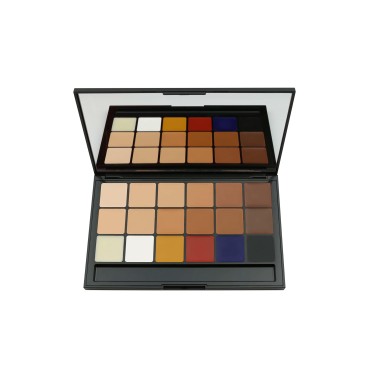 RCMA Vincent Kehoe 18 Part Ultimate Complexion Palette KJB, Impeccable Complexion, HD Look, Professional Stage Theater & Movie Makeup, For All Skin Tones, 18 Colors