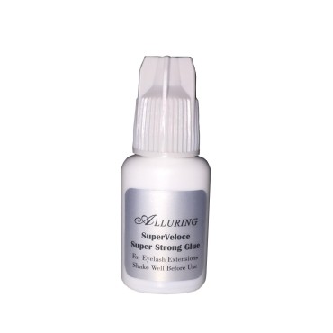 Alluring Super Veloce Adhesive 3D Volume Glue - Low Fumes, Strong, Great Retention, Fast Drying Size 5ml