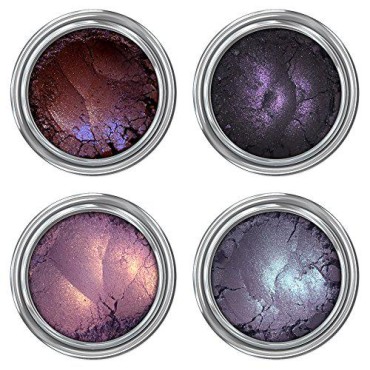 Concrete Minerals Eyeshadow, Longer-Lasting With No Creasing, 100% Vegan and Cruelty Free, Loose Mineral Powder, Handmade in USA (Black Magic)