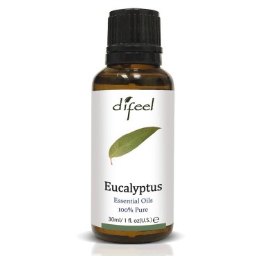 Difeel Essential Oils 100% Pure Eucalyptus Oil 1 ounce (2-Pack)
