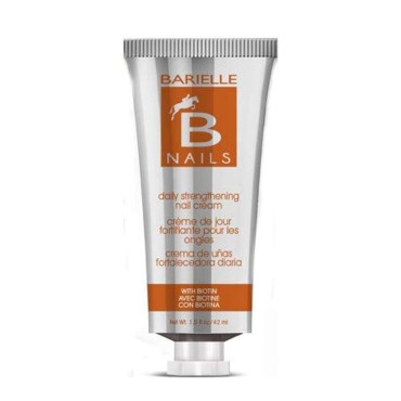 Barielle Nails Daily Strengthening Nail Cream with Biotin 1.5 Ounce - for Splitting, Brittle, Ridged, Breaking, Soft and Damaged Nails, Leaves Nails Strong, Healthy and Revitalized