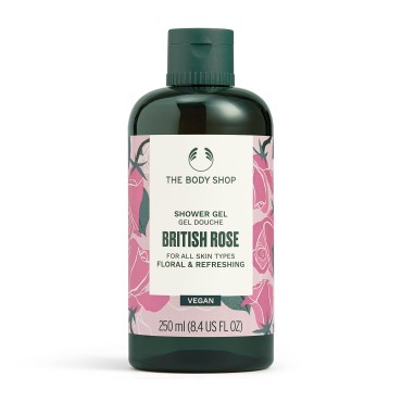 The Body Shop British Rose Petal Soft Shower Gel, 8.4 fl. oz.
