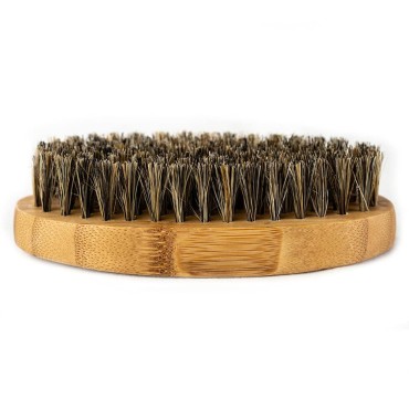 Badass Beard Care Beard Brush for Men - 100% Pure Boars Hair Bristles, Lightweight Bamboo Handle, Perfect Size for a Beard