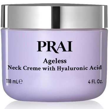PRAI Beauty Ageless Throat & Décolletage Neck Creme | Neck Firming Cream That Boosts Elasticity | Vegan, Cruelty-Free, & Paraben-Free Neck Tightening Cream | Neck Cream for Tightening and Firming Skin