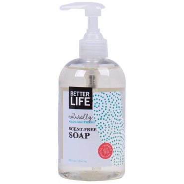 Better Life Natural Hand and Body Soap, Unscented, 12 Ounces 2424L