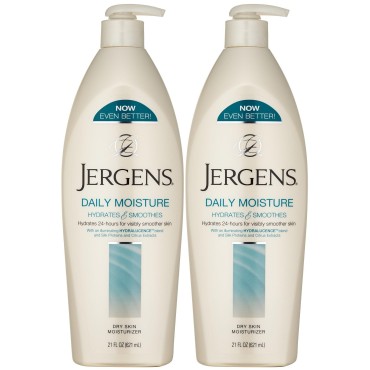 Jergens Daily Moisture Lotion, 21 Ounce (Pack of 2)