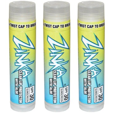 Zinka Clear Lip Protector With Aloe SPF 30 Sunscre...