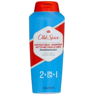 Old Spice High Endurance Hair & Body Wash 18 oz (Pack of 6)
