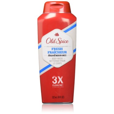 Old Spice Bw He Fresh Size 18z Old Spice High Endurance Body Wash Fresh(Pack of 3)