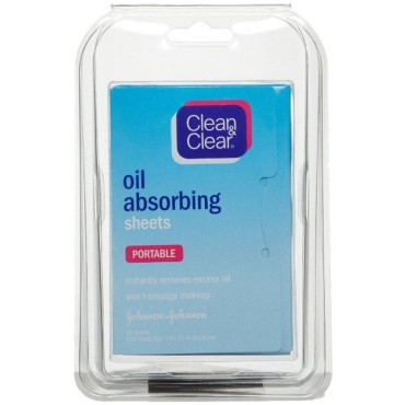 CLEAN & CLEAR Oil Absorbing Sheets 50 Each (Pack of 5)