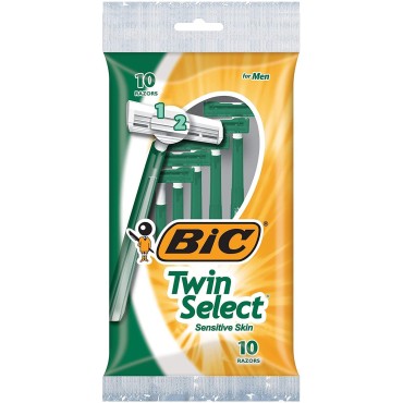 Bic Twin Select Mens Razors, 10 Count (Pack of 5)...