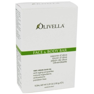 Olivella All Natural 100% Vigin Olive Oil Face & Body Soap, Original 5.29 oz (Pack of 11)11