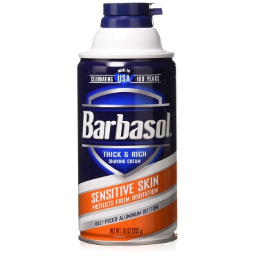 Barbasol Thick & Rich Shaving Cream, Sensitive Ski...