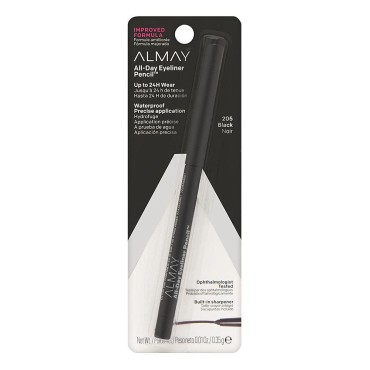 Almay Eyeliner Pencil, Black [205], 0.01 oz (Pack ...