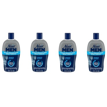 Nair For Men Hair Removal Body Cream 13 oz (Pack of 4)