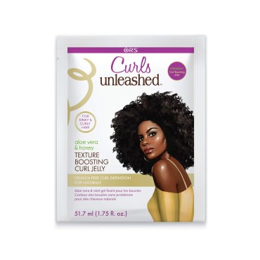 Curls Unleashed Aloe Vera and Honey Texture Boosting Curl Jelly, 1.75 Ounce Travel Packet (Pack of 6)