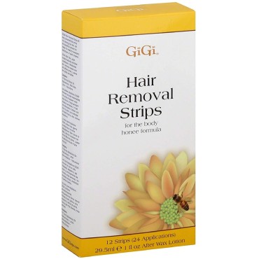 GiGi Hair Removal Strips for the Body 12 ea (Pack of 4)