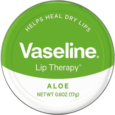 Vaseline Therapy Lip Balm, Aloe Vera 0.6 oz (Pack of 5)