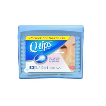 Q, Tips Cotton Swabs, 30 ct, Travel Size Purse ct ...