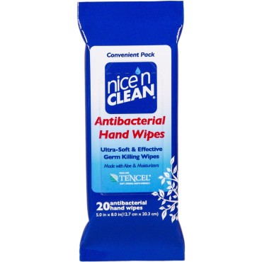 Nice 'n Clean Antibacterial Moist Wipes, Travel Pack 20 ea (Pack of 3)