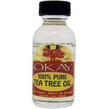 Okay 100% Pure Tea Tree Oil, 1 oz (Pack of 2)