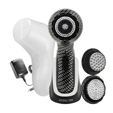 Michael Todd Beauty - Soniclear Elite - Facial Cleansing Brush System - 6-Speeds - Face Cleansing Brush & Exfoliating Body Scrubber