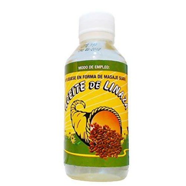 Flaxseed Oil Softens moisturizes the skin - Aceite de Linaza Suaviza e hidrata la piel 120ml 4.05oz