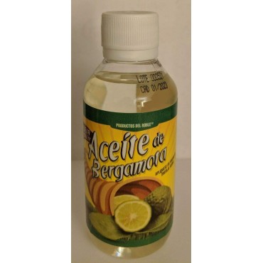 Aceite de bergamota 100% Natural Bergamot Oil 120 ml. Helps the growth of beard and mustache. by Del Roble
