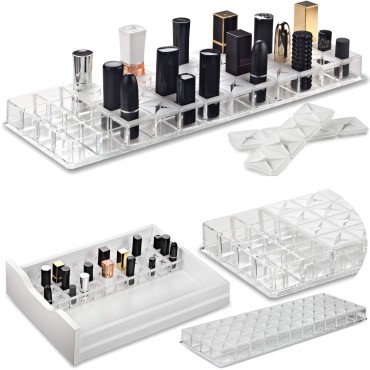 byAlegory Acrylic Lipstick Makeup Organizer W/Remo...