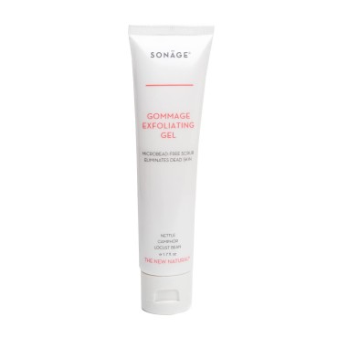 Sonage Gommage Exfoliating Gel | Gentle Face Scrub For All Skin Types | Non-Abrasive Dead Skin Cell Exfoliation