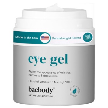 Baebody Eye Gel, Cooling Under Eye Cream For Dark Circles And Puffiness, Eye Cream Anti Aging & Hydrating, Eye Brightening Night Eye Cream