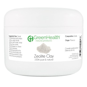 Zeolite Clay Powder 6 oz - 100% Pure & Natural by GreenHealth