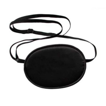 Akak Store 100% Mulberry Silk Pirate Eye Patch for Boys Kids to Reat Lazy Eye/Amblyopia/Strabismus - Not Light Leak,Smooth,Soft and Comfortable?Small,Black?