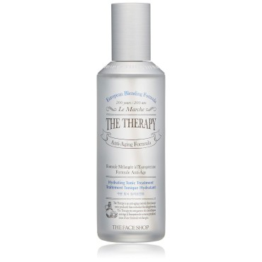 The Face Shop The Therapy Hydrating tonic Treatment | toner & Treatment & Emulsion All-In-1 for Deep Skin Hydrating & Smoothing | Anti-Aging Moisture Formula, 5.0 Fl Oz
