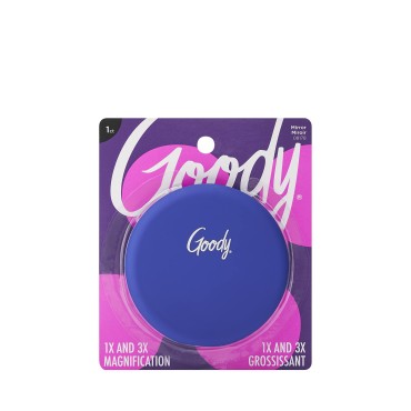 Goody 1937050 Soft Touch Compact Mirror with Dual Magnification, Assorted Colors