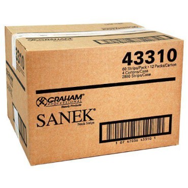Sanek Neck Strips Master Case of 4 Cartons - 2880 Strips by Sanek