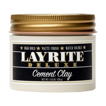 Layrite Cement Hair Clay, 4.25 Ounce