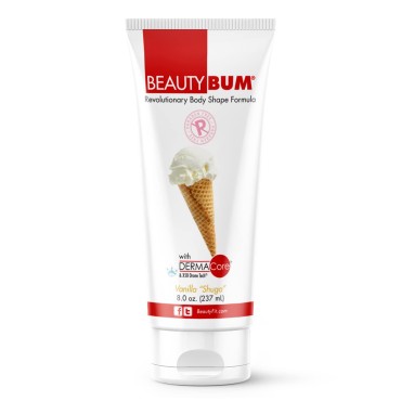 BeautyFit BeautyBum Pump Redefining Muscle Toning Lotion - Tightens Skin and Improves Appearance - Enhances Natural Elasticity and Firmness - Sculpt and Tone Problem Areas - Vanilla Shuga - 8 oz