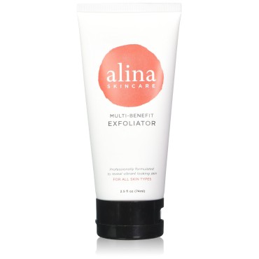 NEW. Alina Skin Care Multi-Benefit Everyday EXFOLIATOR with 100% natural rice kernels and clinically proven Asian mushroom complex for a gentle and soothing exfoliation, 2.5 ounce (Full Size)