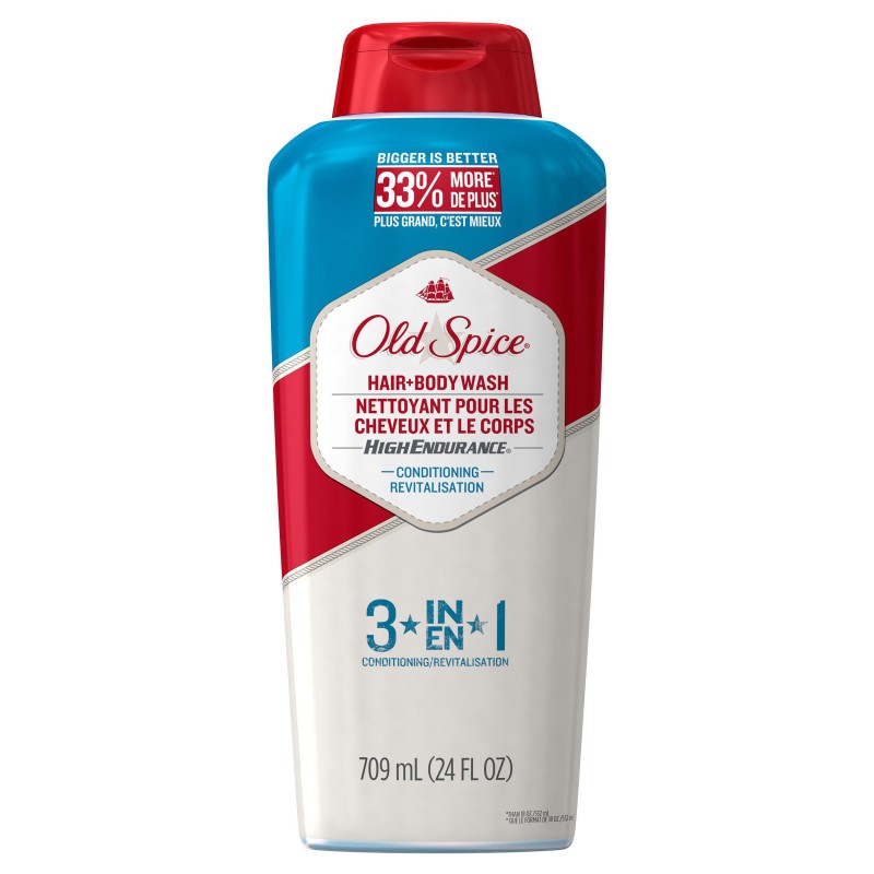 Old Spice High Endurance Conditioning Long Lasting Men's Hair and Body Wash, 24 Ounce